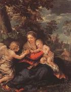 Pietro da Cortona Holy Family Resting on thte Flight to Egypt (mk08) oil